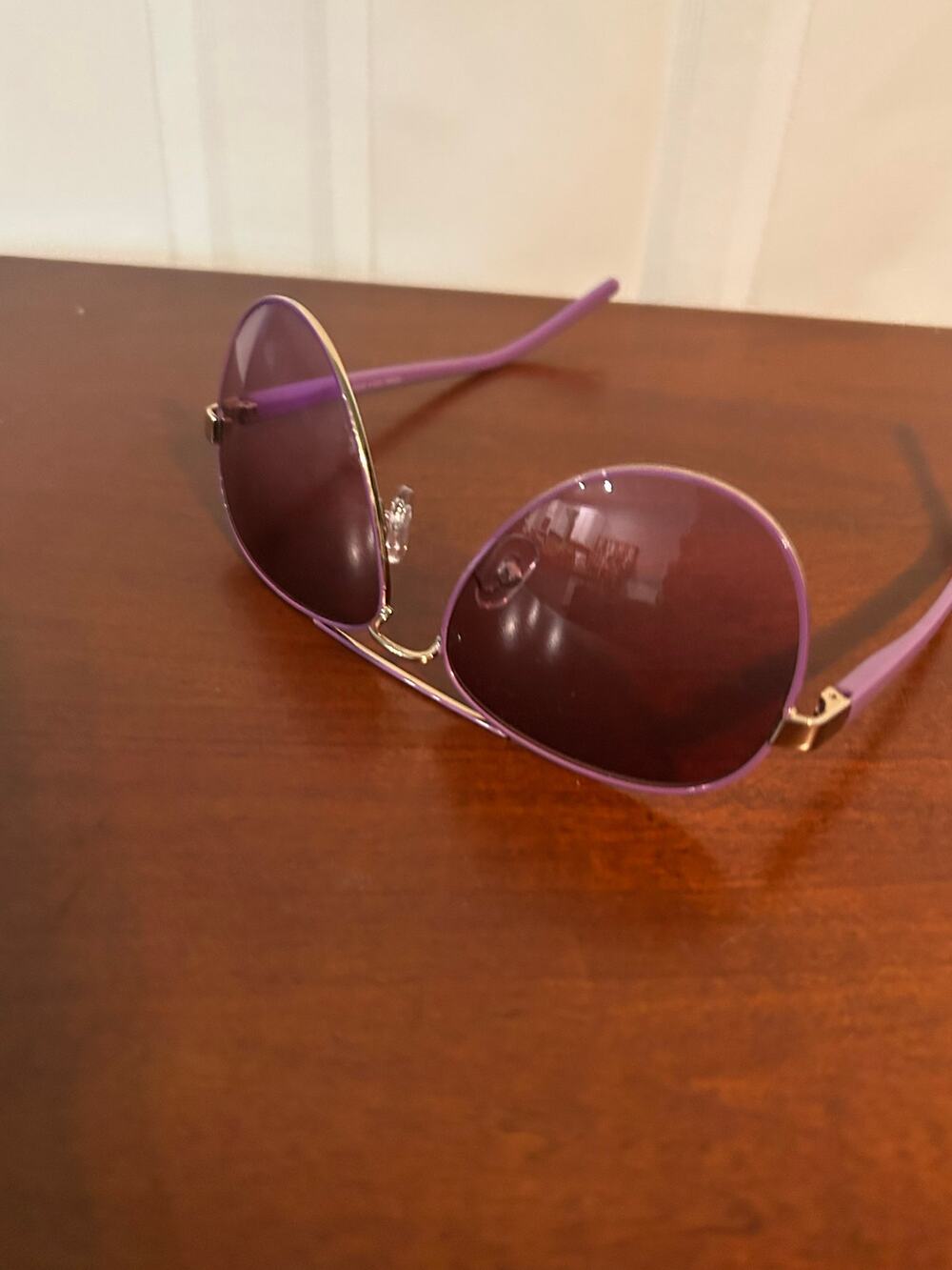 Vintage Steve Madden Purple Tinted Lens Sunglasses Y2K Boho Festival Glasses